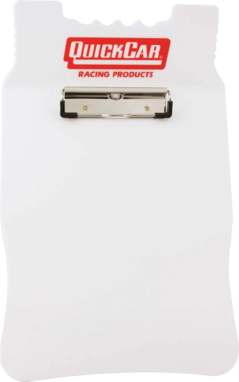 QuickCar Acrylic Clipboard White