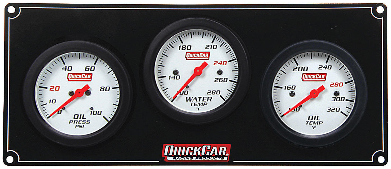 QuickCar Extreme 3 Gauge Panel OP/WT/OT