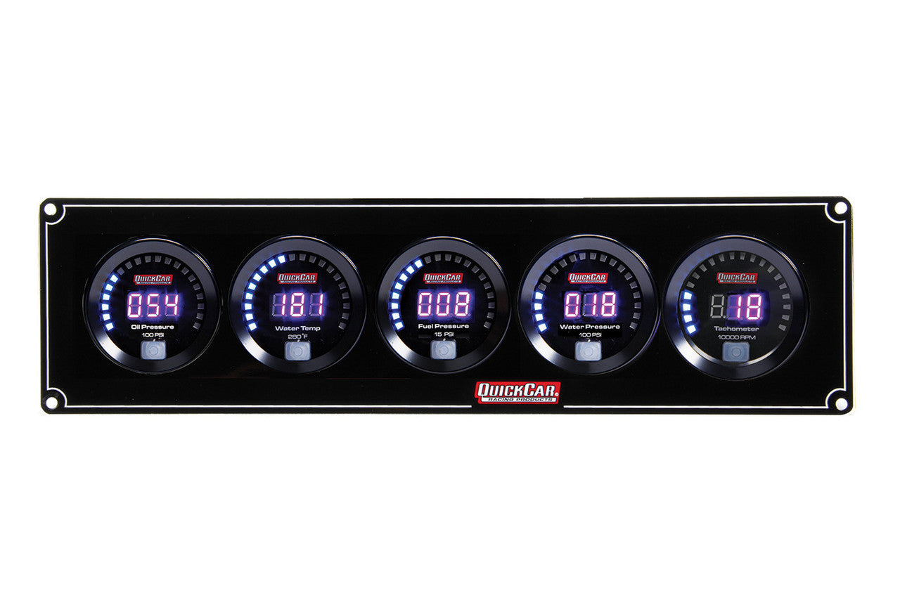 QuickCar Digital 4-1 Gauge Panel OP/WT/FP/WP/Tach