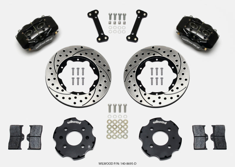 Wilwood Forged Dynalite Front Hat Kit 11.00in Drilled Integra/Civic w/Fac.240mm Rtr - #140-8695-D