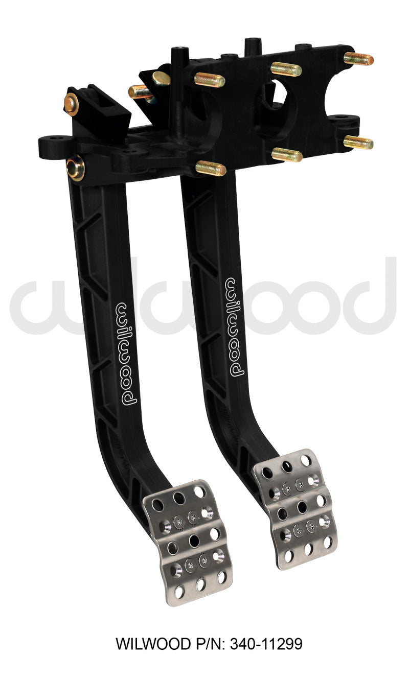 Wilwood Adjustable Dual Pedal - Brake / Clutch - Rev. Swing Mount - 6.25:1 - #340-11299