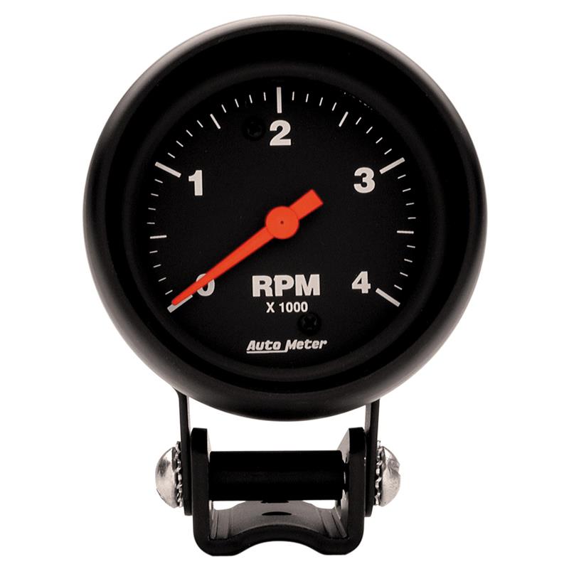 AutoMeter 2890 Z-Series 2-5/8in 4K RPM Pedestal Tachometer Gauge