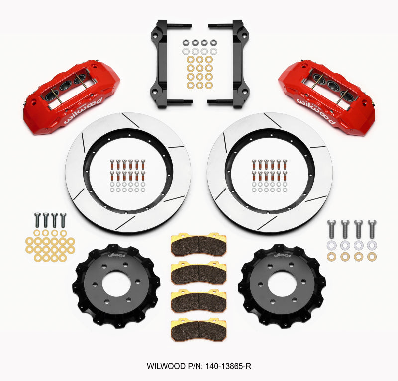 Wilwood TX6R Front Kit 15.50in Red 2010-Up Ford F150 (6 lug) - #140-13865-R