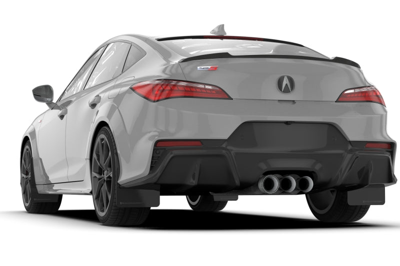 Rally Armor UR Mud Flaps - 2023-2025 Acura Integra - Black/Red Logo - #MF109-UR-BLK-RD