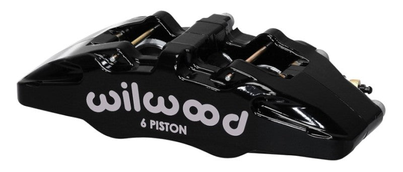 Wilwood Caliper-Forged Dynapro 6 5.25in Mount-L/H 1.62/1.38in/1.38in Pistons .81in Disc - #120-13429-BK