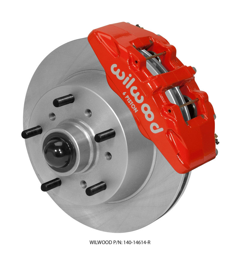 Wilwood Dynapro 6 Front Kit 11.75 Rotor Red 68-72 Ford F100 - #140-14614-R