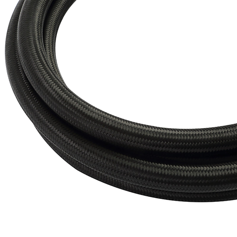 Mishimoto 6Ft Stainless Steel Braided Hose with -10AN Fittings - Black - #MMSBH-1072-CB