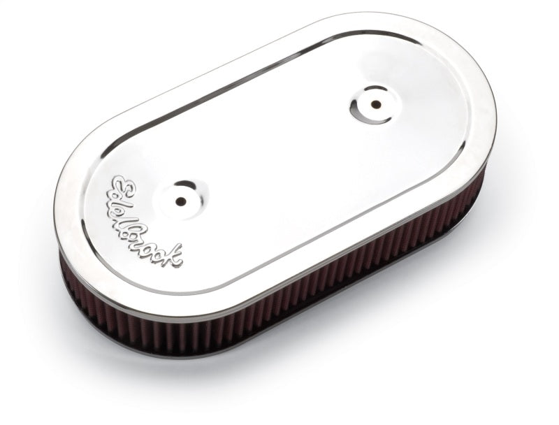 Edelbrock 1236 Air Cleaner Pro-Flo Series Oval Steel Top Cloth Element 13.5 in x 7 in x 3.5 in