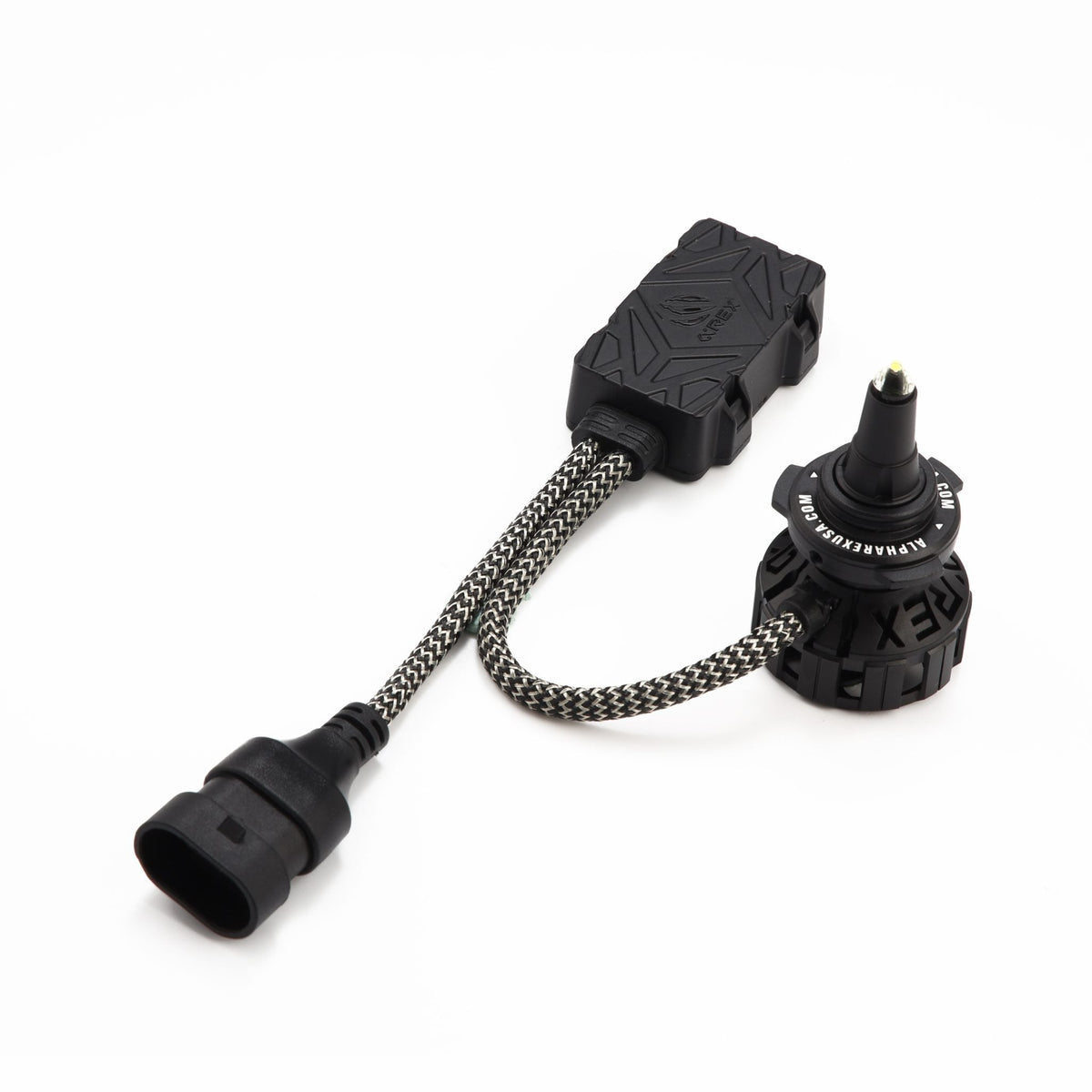 AlphaRex 110007 Black Ammo Panoramic LED Light Bulbs - H7