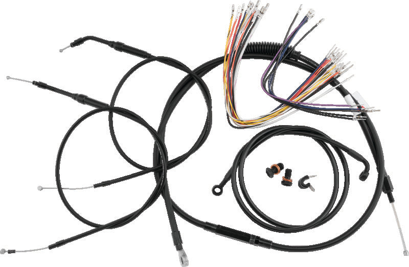 Burly Brand B30-1273 Control Kit 14 in Gorilla Black for 1997-1999 Harley-Davidson Touring