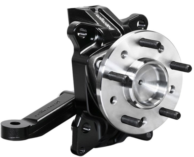 Wilwood Spindle Kit Pair w/ Hub & Steering Arm 63-70 C10 Pickup 2.50in Drop - #831-14201