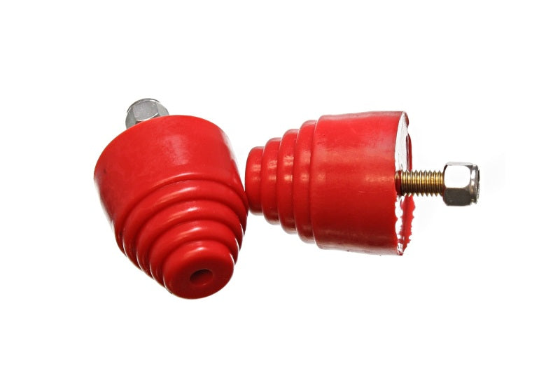 Energy Suspension All Purpose Red Bump Stop Set 2 1/8 inch Tall / 2 9.9101R