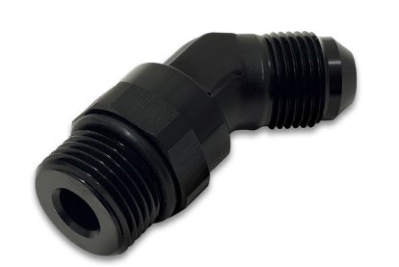 Vibrant -6AN Male Flare to Male -8AN ORB Swivel 45 Degree Adapter Fitting