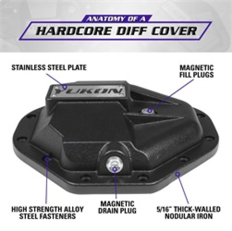 Yukon Gear & Axle YHCC-C9.25 Hardcore Nodular Iron Cover for Chrysler 9.25in Rear Differential