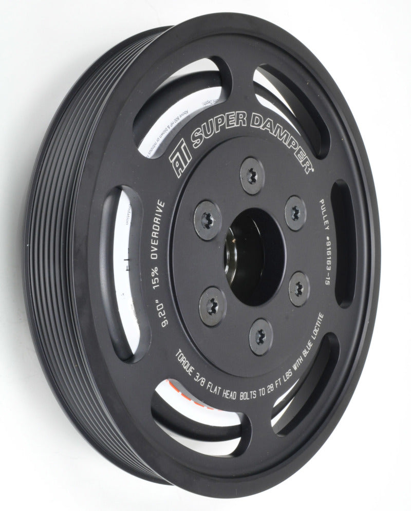 ATI Performance Products 917315 Super Damper Harmonic Balancer 7.48 in Aluminum 6 Groove 6 Bolt for 2014-2019 Chevrolet Corvette (LT1 / LT4 Dry Sump)