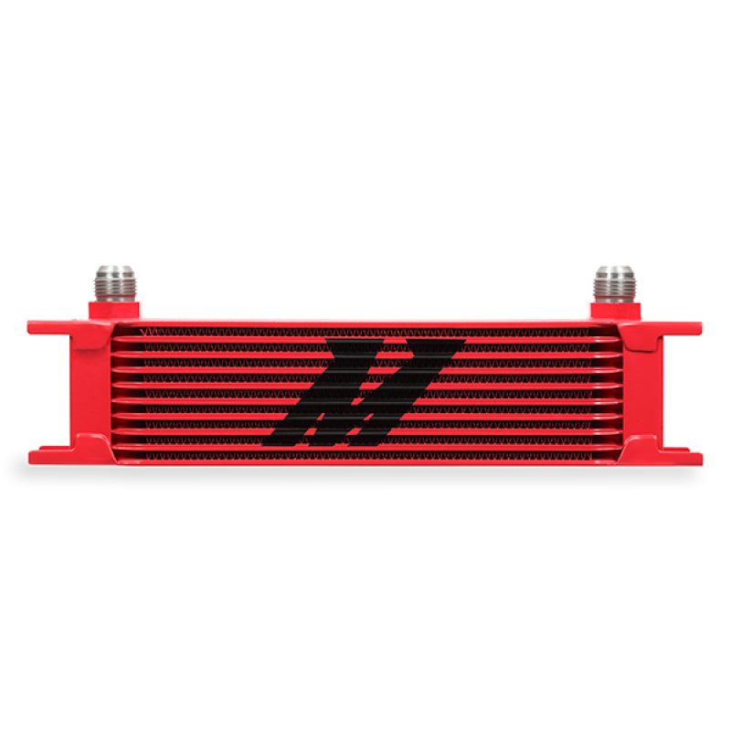 Mishimoto Universal 10 Row Oil Cooler - Red - #MMOC-10RD