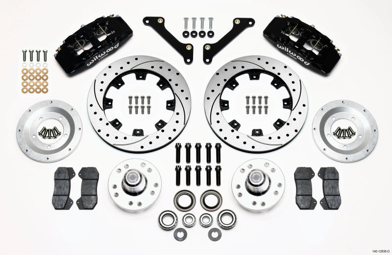 Wilwood Dynapro 6 Front Hub Kit 12.19in Drilled 79-81 Camaro - #140-12836-D