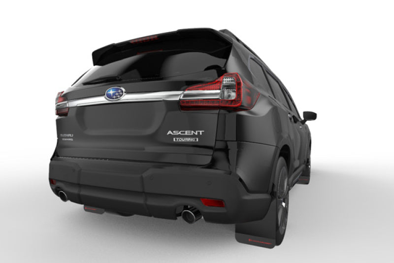 Rally Armor UR Mud Flaps - 2019-2026 Subaru Ascent - Black/Grey Logo - #MF49-UR-BLK/GRY