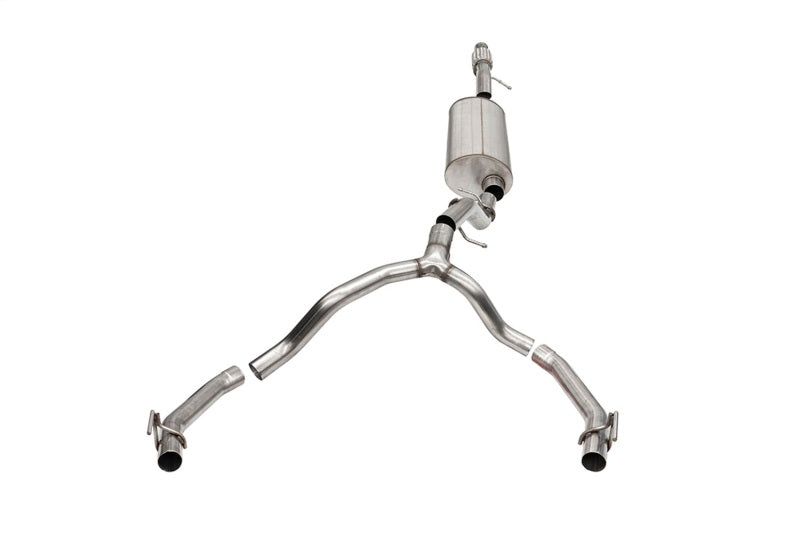 Corsa 21-27 Cadillac Escalade 6.2L Dual Rear 3.5/2.75in Sport Cat-Back Exhaust Uses Factory Bezels