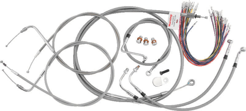 Burly Brand B30-1080 Control Kit 16 in Stainless Steel for 2000-2006 Harley-Davidson Touring