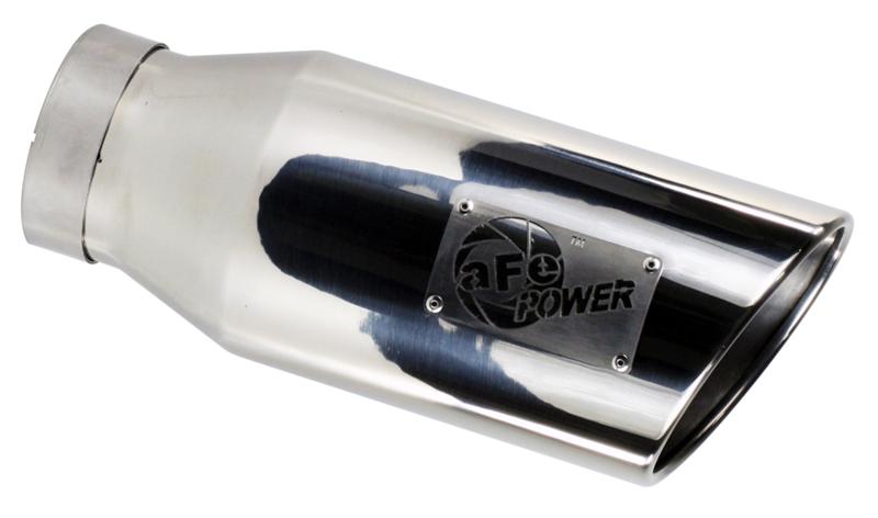 aFe MACHForce XP 3in Inlet x 4in Outlet x 9in Length Clamp-On Black Tip - #49T30401-B09