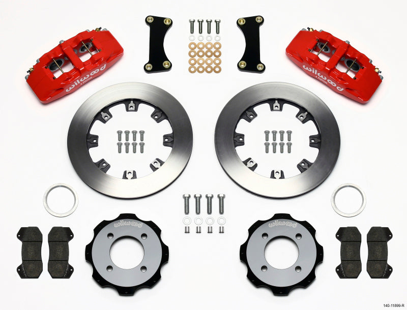 Wilwood Dynapro 6 Front Hat Kit 12.19in Red 2011 Fiesta - #140-11899-R