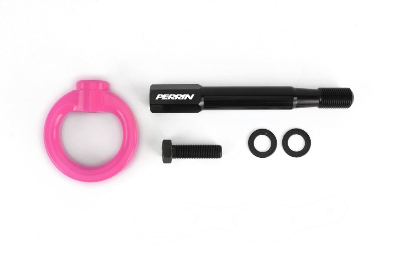 PERRIN 22-26 Subaru WRX / 18-23 Crosstrek Tow Hook Kit (Rear) - Hyper Pink