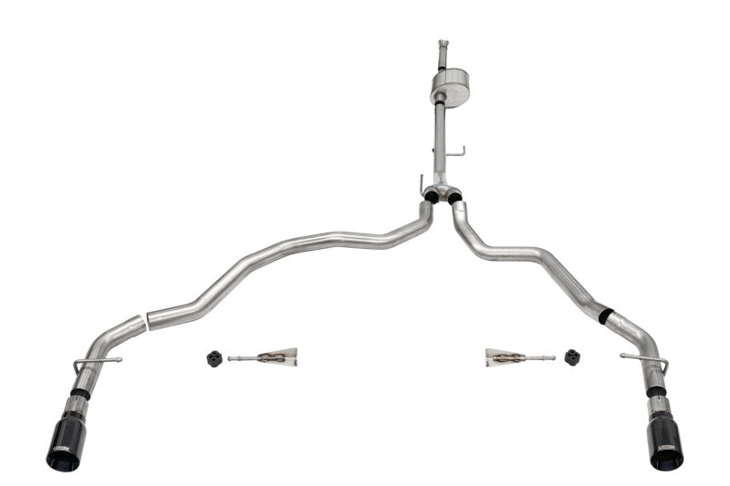 Corsa 2021-2026 Ford F-150 SuperCab/6.5in Bed 5.0L V8 Xtreme Cat-Back Dual Rear Exit-Black PVD