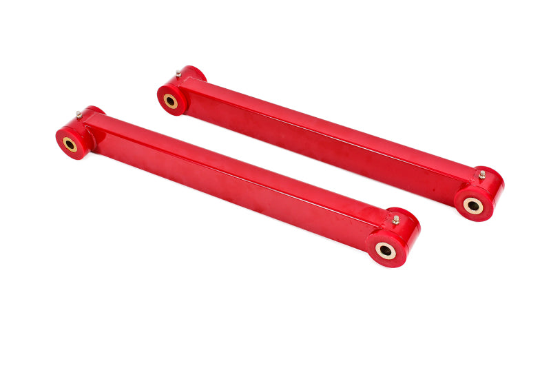BMR 2005-2014 S197 Mustang Non-Adj. Boxed Lower Control Arms (Polyurethane) (1.25x2in Boxed Tubing) - Red