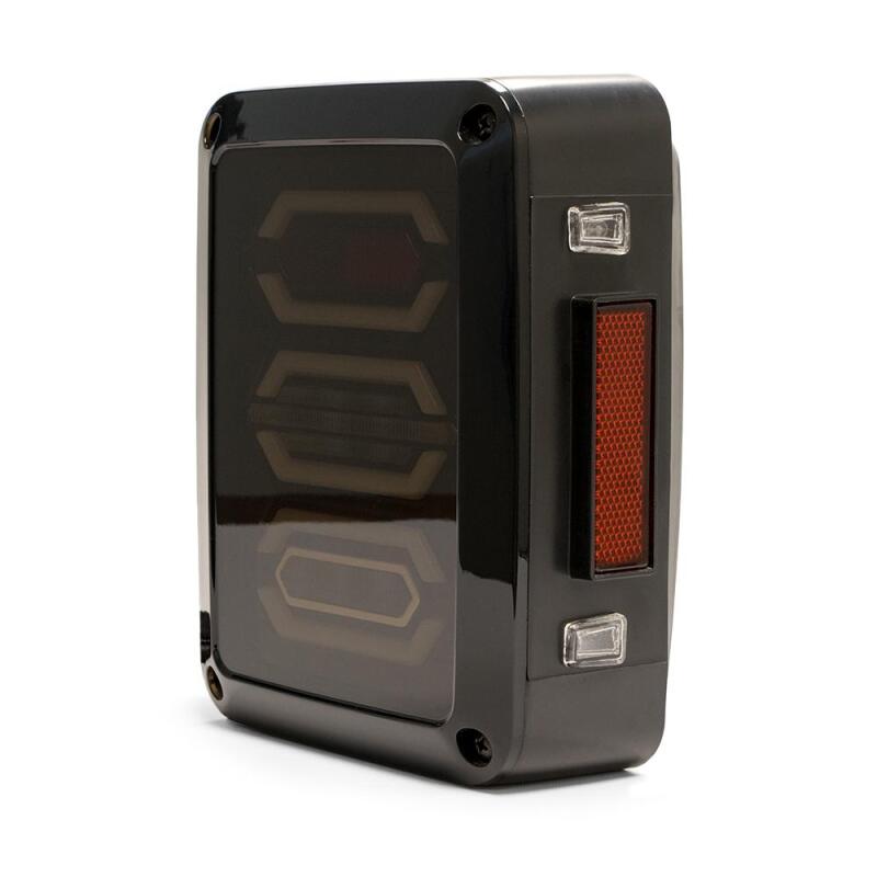 DV8 Offroad 07-18 Jeep Wrangler JK Octagon LED Tail Light - #TLJK-02