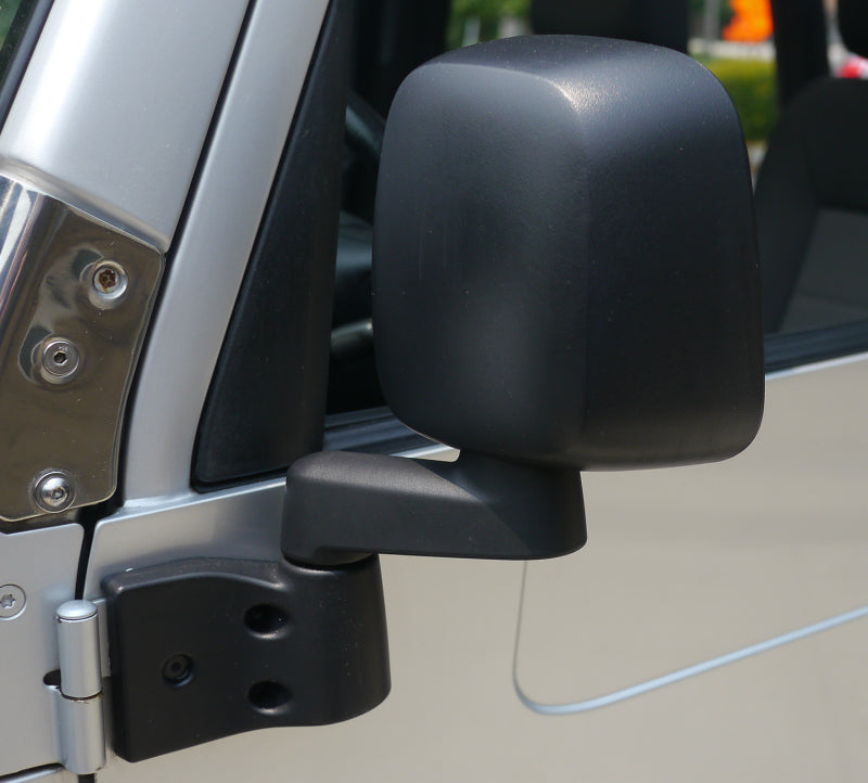 Bestop 87-95 Jeep Wrangler YJ / 97-06 Wrangler TJ Door Mirror Set (Black Abs Composite)