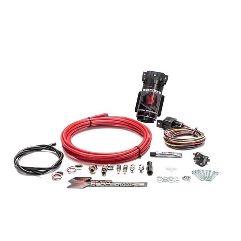 Snow Performance SNO-301-T Stage 1 Bst Cooler TD Water Inj Kit (Incl Red Hi-Temp Tubing/Quick Fittings) w/o Tank