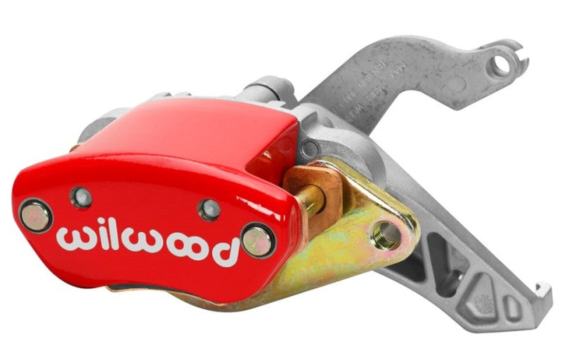 Wilwood Caliper-MC4 Mechanical-L/H - Red w/ Logo 1.19in Piston .81in Disc - #120-12070-RD