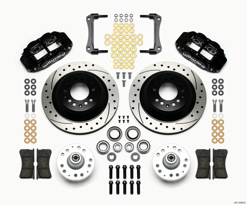Wilwood Narrow Superlite 6R Front Hub & 1PC Rtr Kit 12.88in Drilled 79-81 Camaro - #140-12280-D