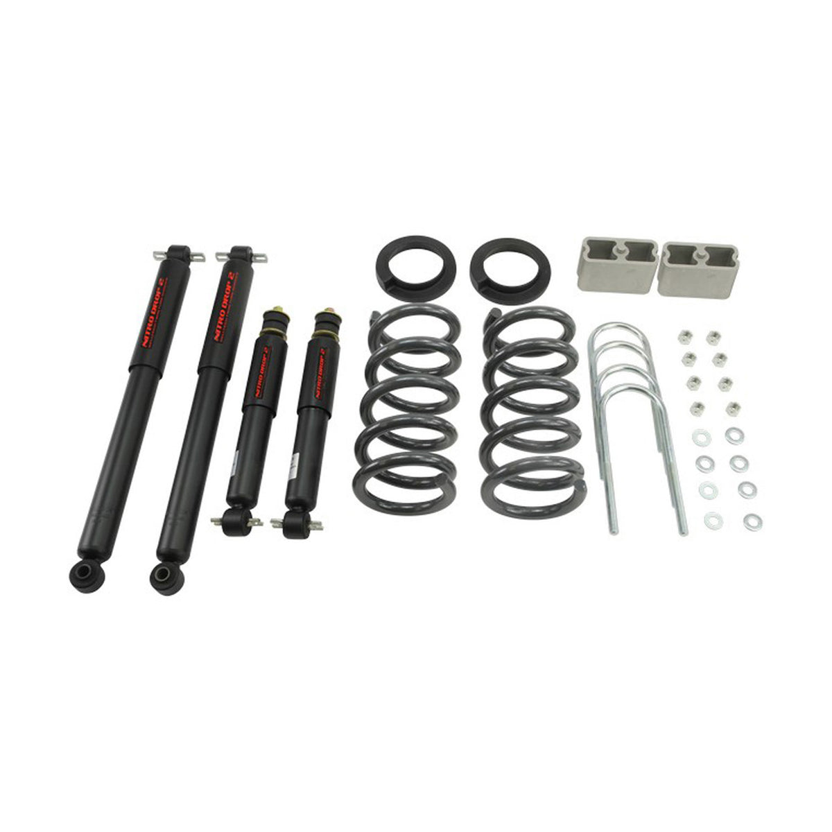 Belltech Lowering Kit with ND2 Shocks 3in R for 1982-2003 GM S10/Sonoma/S15