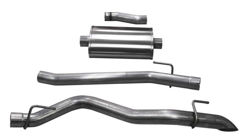 Corsa 2020-2026 Jeep Gladiator JT 3.0in Cat-Back Single Side Exit w/ Turn Down Tip