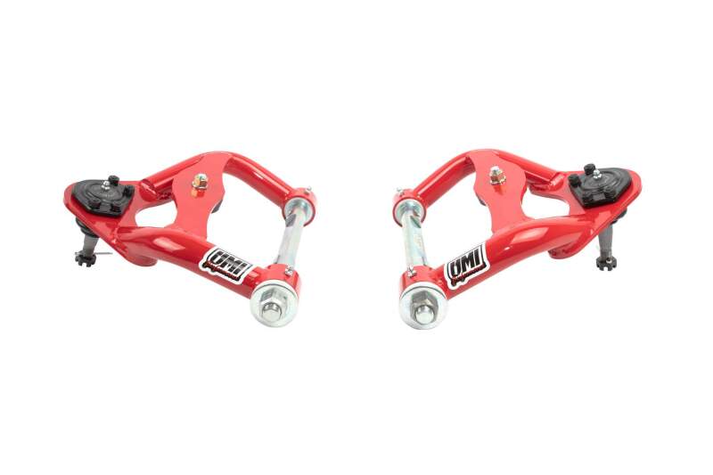 UMI Performance 3033-1-R Tubular Front Upper A-Arms Red for 1978-1988 G-Body