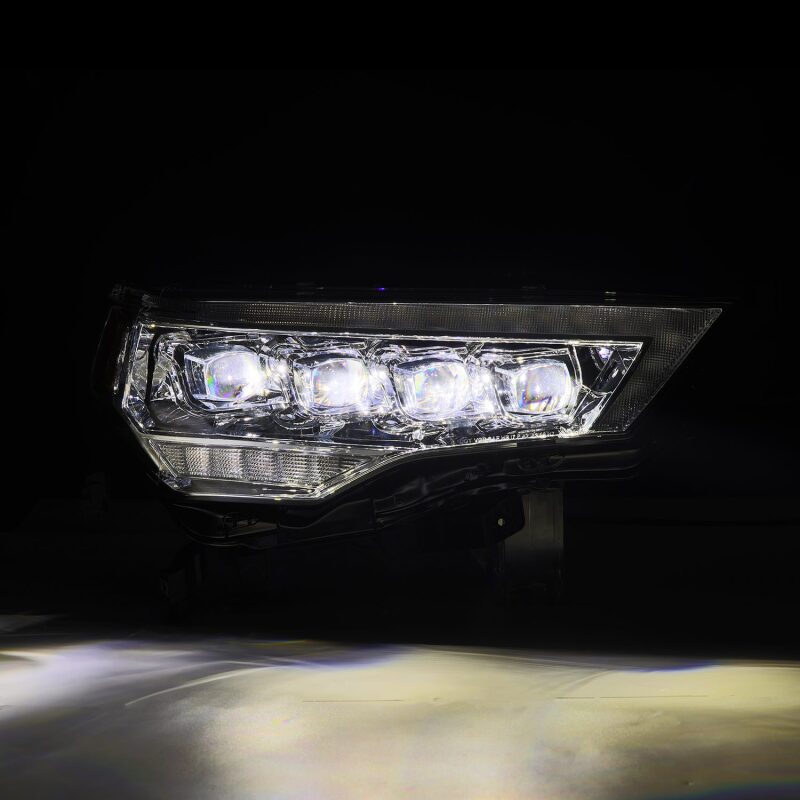 AlphaRex 880809 14-22 Toyota 4Runner NOVA LED Projector Headlights Chrome with Activation Light/Sequential Signal/DRL