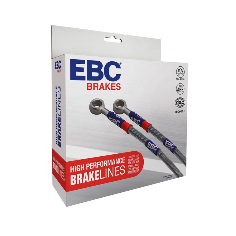 EBC 02-05 Dodge Ram 1500 (4WD) 4.7L (w/Rear ABS w/o Height Sensor) Stainless Steel Brake Line Kit BLA7216-3L