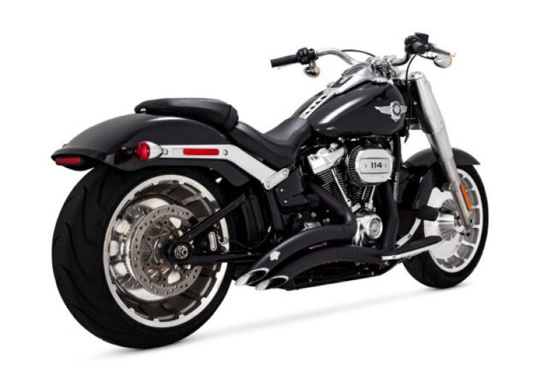 Vance & Hines 46375 Big Radius 2-2 PCX Exhaust Black for 2018-2024 Harley-Davidson Softail