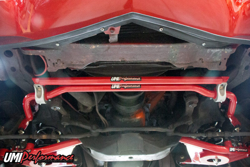 UMI Performance 2654-R Front Frame Brace Red for 1970-1974 F-Body