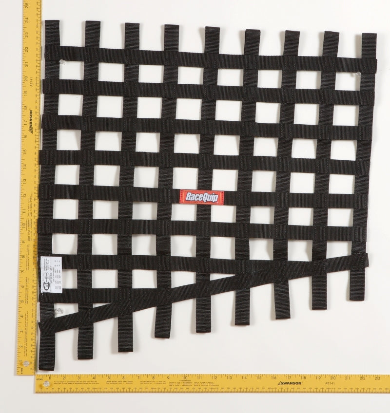 RaceQuip 729005 Black Drag 24 To 18 X 23 SFI Ribbon Net