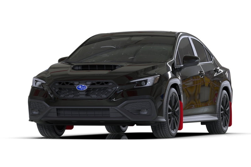 Rally Armor UR Mud Flaps - 2022-2026 Subaru WRX - Red/Black Logo - #MF92-UR-RD/BLK