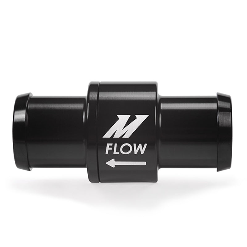 Mishimoto One-Way Check Valve 3/4in Aluminum Fitting - Black - #MMFT-CHKVLV-34