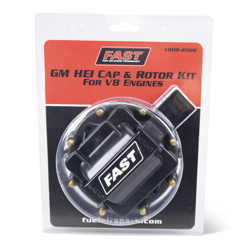 FAST 1000-2506 HEI Distributor Cap/Coil/Cover Kit Black