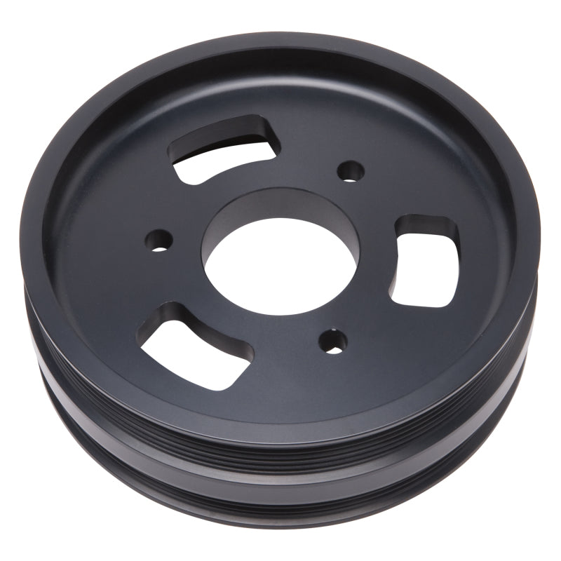 Edelbrock 15818 Pulley Crank Drive Pulley LS Dual Quad Truck Offset