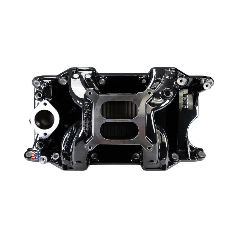 Edelbrock 7576-BP RPM Air-Gap Small Block Chrysler Intake Manifold - Black Plasma