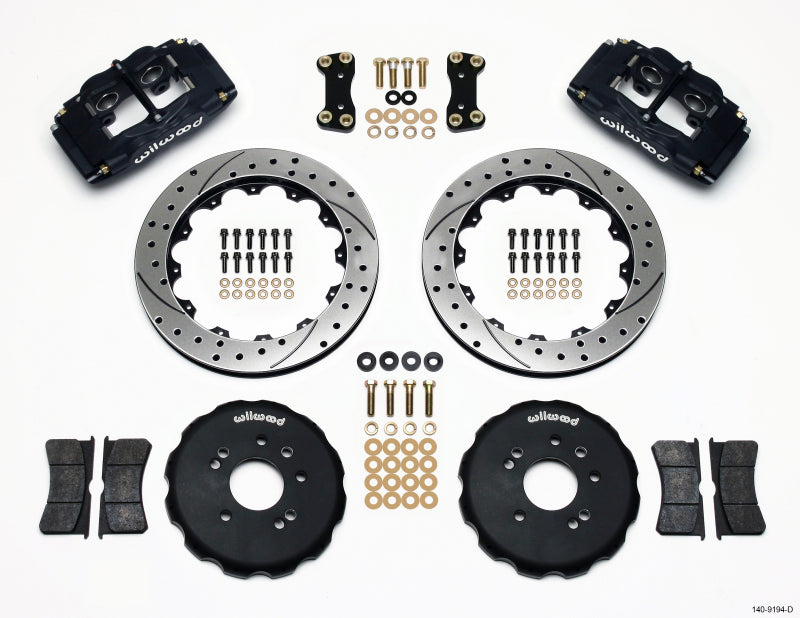 Wilwood FSLI4 Front Hat Kit 13.00in Drilled Nissan 240SX - #140-9194-D