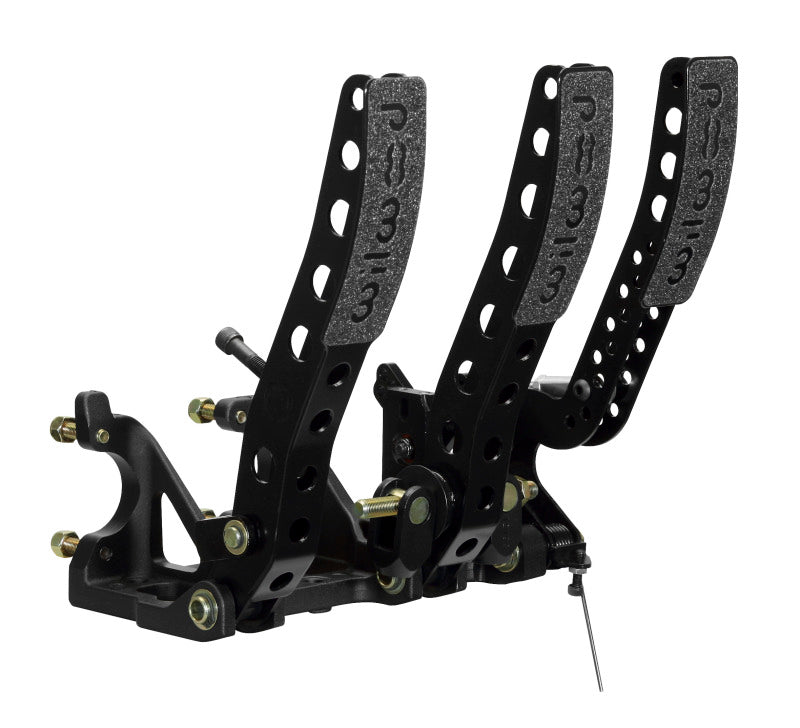 Wilwood Pedal Assembly Floor Mount-Brake Clutch & Throttle w/ Throttle Linkage - #340-12411