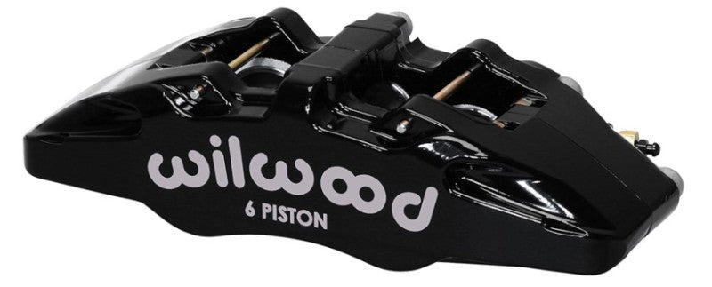 Wilwood Caliper-Forged Dynapro 6 5.25in Mount-R/H 1.62/1.38in/1.38in Pistons .38in Disc - #120-13430-BK